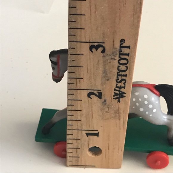 HALLMARK Christmas Merry Miniature 1985 Apaloosa Horse on Wheels  - VTG - Picture 10 of 12